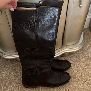 Chocolate brown Frye boots